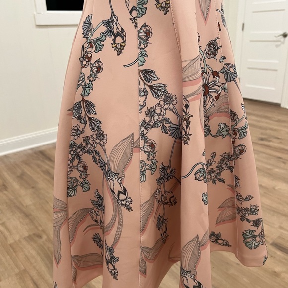 BAR III Bar III Zip-Front Fit Flare Scuba Dress, Chutney Combo - Picture 4 of 16